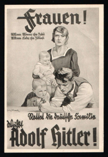 'Germany Awakes' Series NSDAP Label Mini Poster, Nazi Propaganda, Germany