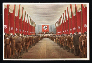 'Germany Awakes' Series NSDAP Label Mini Poster, Nazi Propaganda, Germany