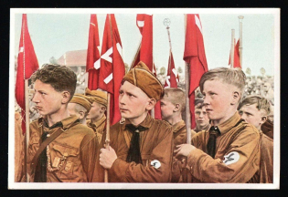 'Germany Awakes' Series NSDAP Label Mini Poster, Nazi Propaganda, Germany