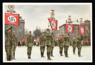 'Germany Awakes' Series NSDAP Label Mini Poster, Nazi Propaganda, Germany