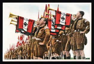 'Germany Awakes' Series NSDAP Label Mini Poster, Nazi Propaganda, Germany