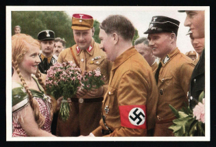 'Germany Awakes' Series NSDAP Label Mini Poster, Nazi Propaganda, Germany