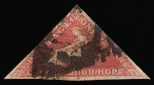 1857 1p Cape of Good Hope, Africa, British Colonies (SG 5, Canceled, CV $1350)