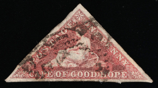 1863-64 1p Cape of Good Hope, Africa, British Colonies (SG 18с, Canceled, CV $490)