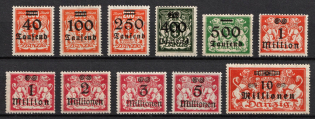 1923 Danzig Gdansk, Germany (Mi. 158 - 168, Full Set, CV $40)